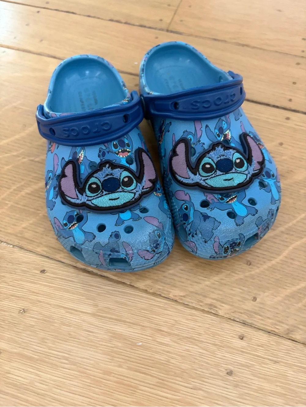 CROCS Kids' Blue Stitch Character Clog Sandals